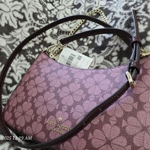 NWT Kate Spade crossbody Purse grenache, burgundy, chain, adjustable strap